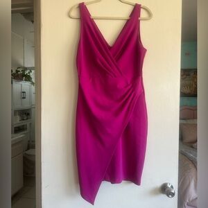 Guess Fuchsia Asymmetrical Dress